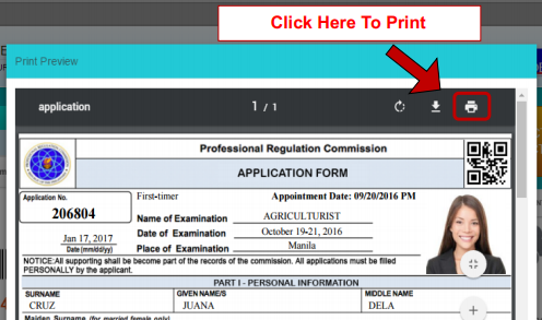 let requirements print application form