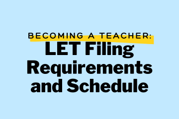 LET filing requirements, instructions and schedule