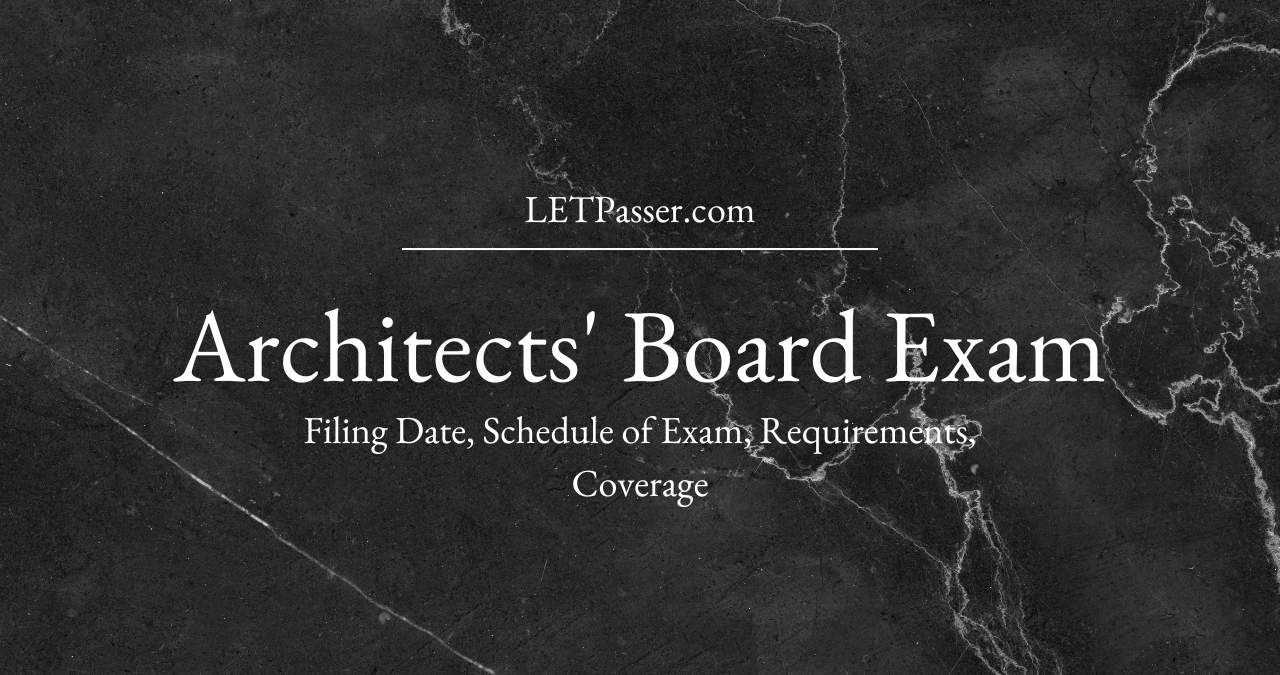 Architects Board Exam Banner Featured Image for Article about schedule, online application and coverage