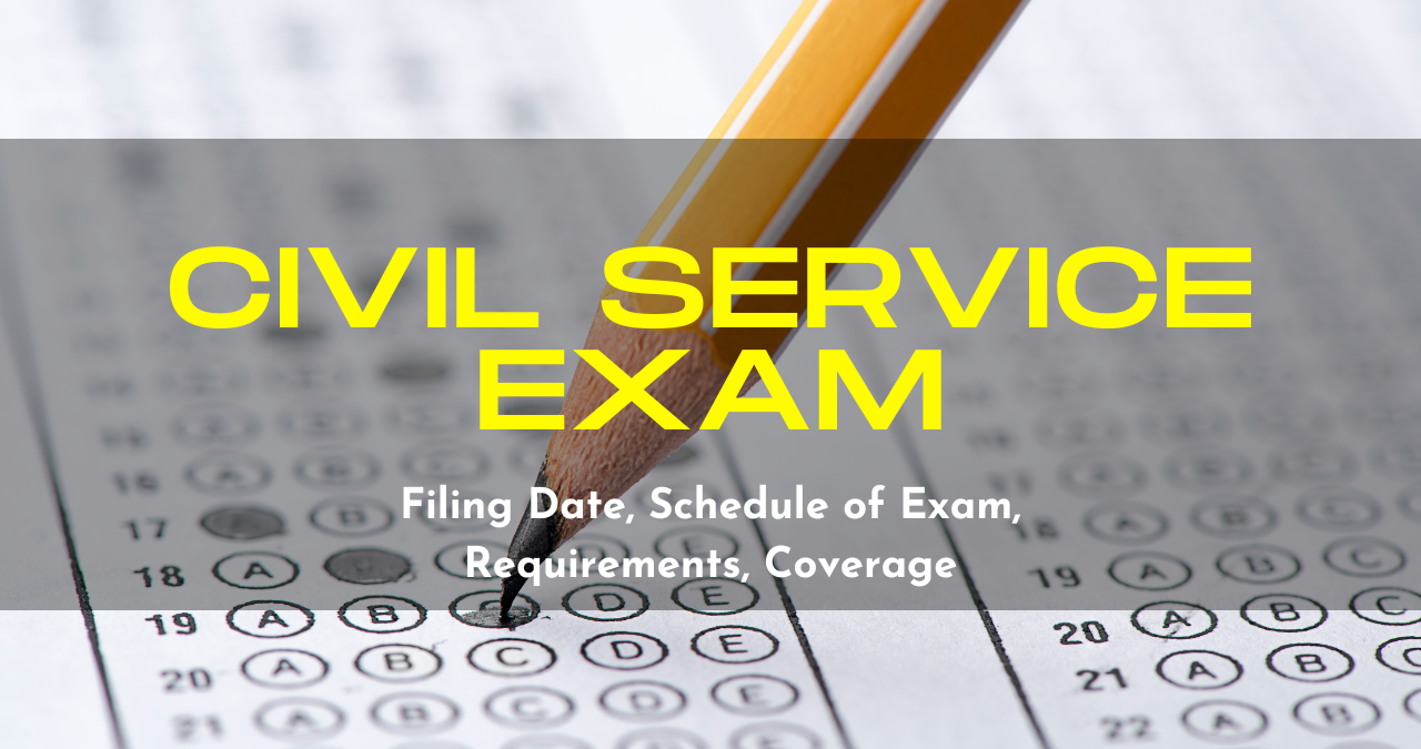 civil service exam filing date, deadline schedule coverage banner image
