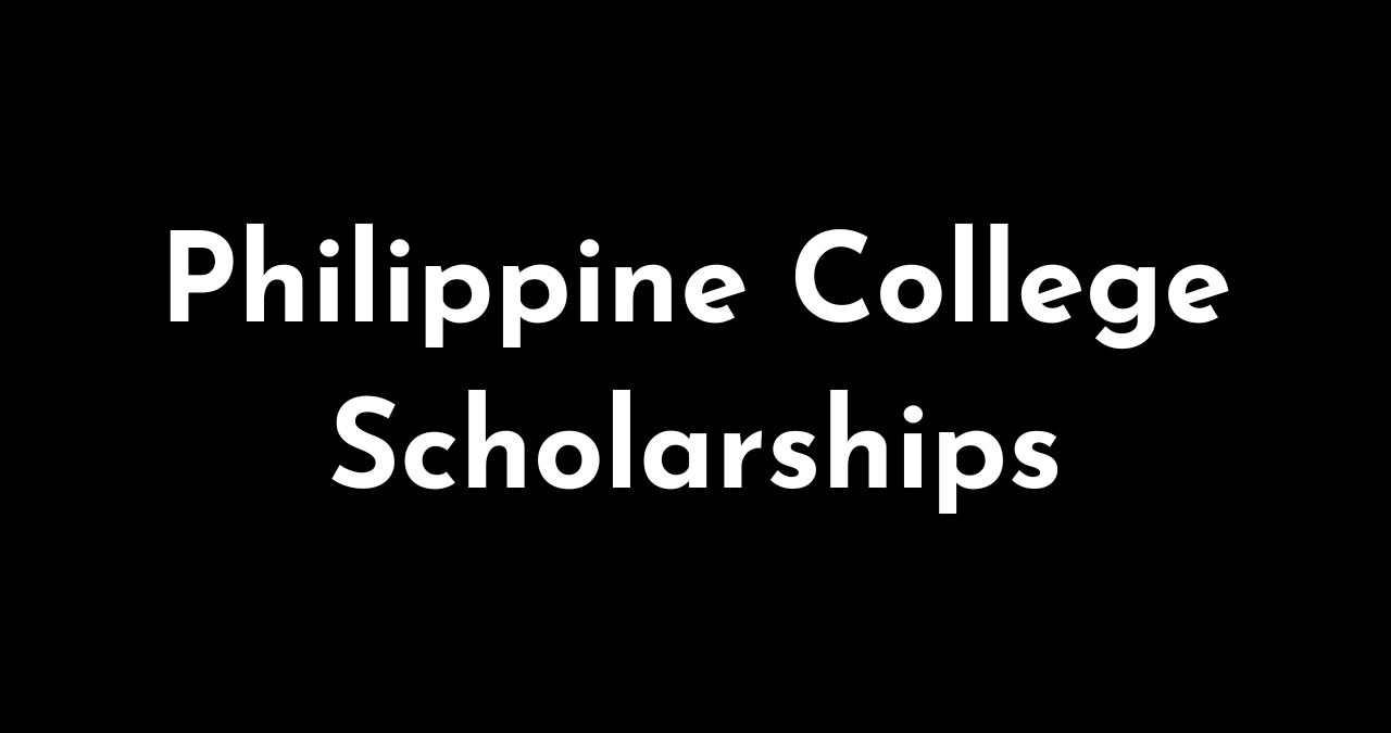 Philippine college scholarships database
